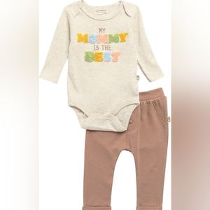 Baby bodysuit and leggings set, brand new, unisex, bodysuit with pants, neutral